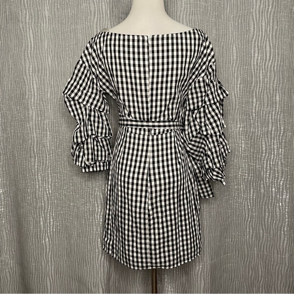 Do + Be gingham “wrap” dress - Picture 3 of 7